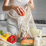 Reusable Cotton Mesh Shopping & Produce Bags – 1 or 2 Pack