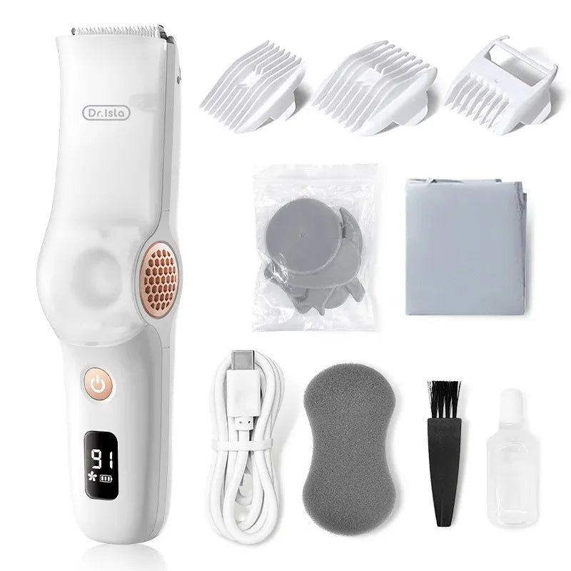 Hair-absorbing Hair Clipper Low Noise Baby Hair IPX7 Waterproof Household Children Clipper Electric Clipper Baby Care