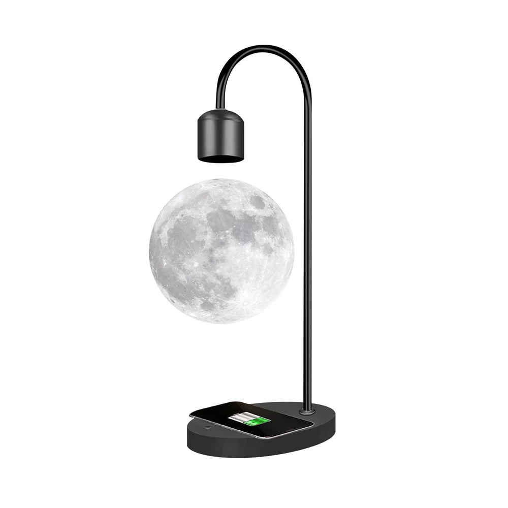 3D Printing Floating Moon Lamp Magnetic Levitation Seamless LED Night Light Creative Home Decoration Table Lamp