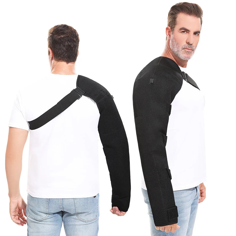 Heated Arm Massager Brace – Vibration & Thermal Therapy for Elbow, Shoulder & Arm Pain Relief