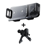 Car Wireless Charger Dual Coil Fold Screen Car Fast Charging Stand for Samsung Galaxy Z Fold 6 Flip 3 Air Vent Car Phone Holder