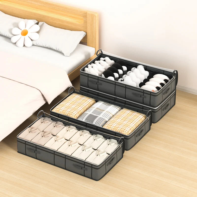 Foldable Under-Bed Quilt & Clothes Storage Bag – 2 Sizes