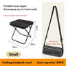 Portable Foldable Backpack Stool Lightweight Camping Picnic Fishing Chair with Mesh Bag Outdoor Adventure Seat for Hiking Travel