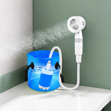 Portable Camping Shower Pump with Digital Display 4000mAh Upgraded Rechargeable Electric Shower Pump for Camping Beach Dormitory