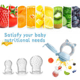 4pcs/set Silicone Fruit & Vegetable Feeder for Infants and Toddlers 6-36 months Food Grade Teething & Feeding Pacifier