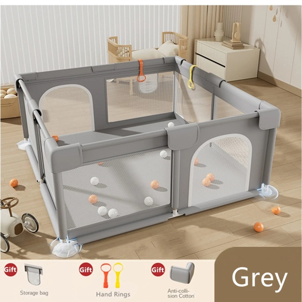Breathable Mesh Children’s Playpen – 4 Floor Sizes