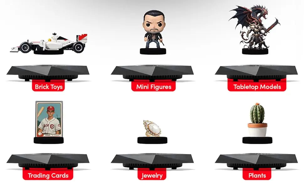 Magnetic Levitating Display Stand for Figures & Toys - 360° Rotating