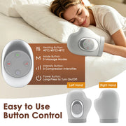 Rechargeable Heated Air-Compression Hand Massager – Grey