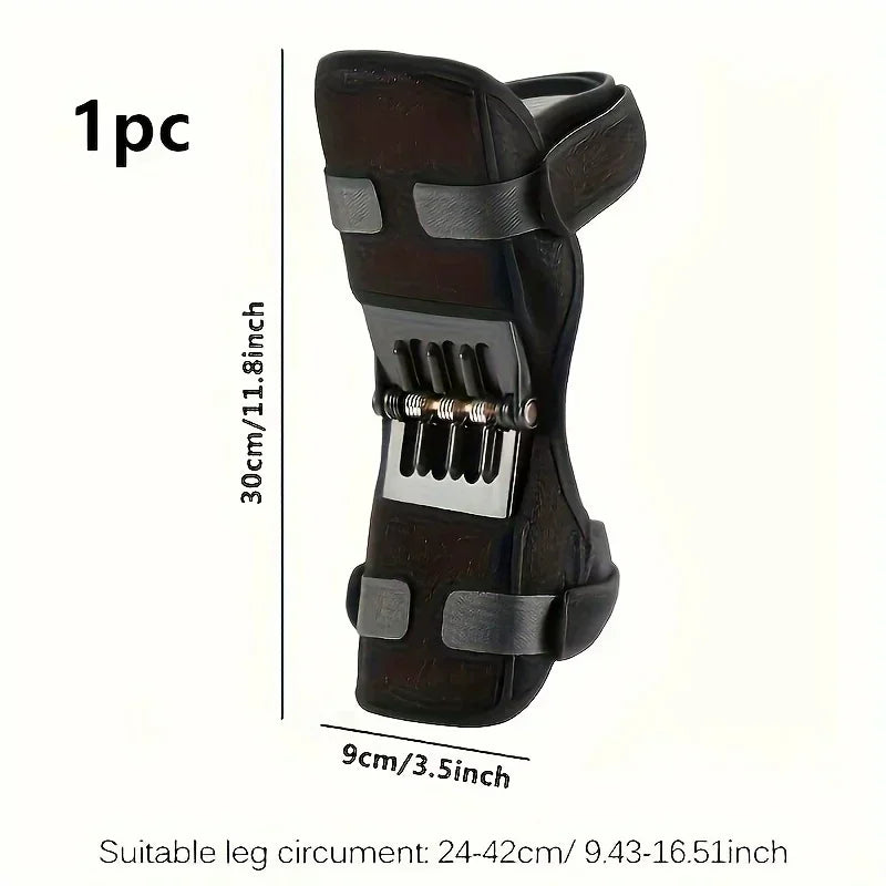 Knee Protection Booster Support Knee Cushion Adjustable Sports Powerful Rebound Spring Force Relieves Pain From Strains 1-2PCS