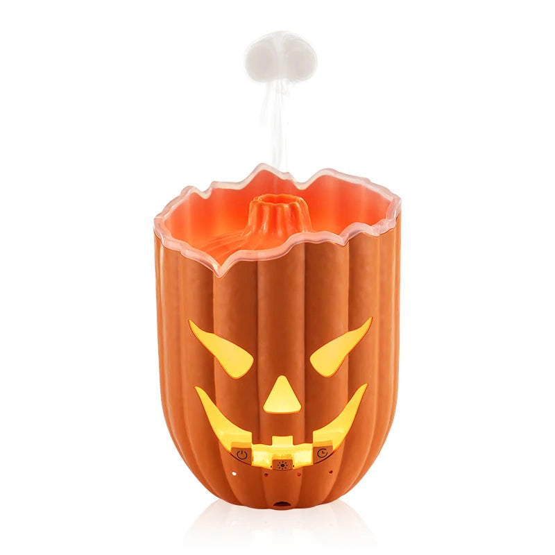 Halloween Pumpkin Aroma Diffuser & Humidifier – LED Night Light USB Essential Oil Mister