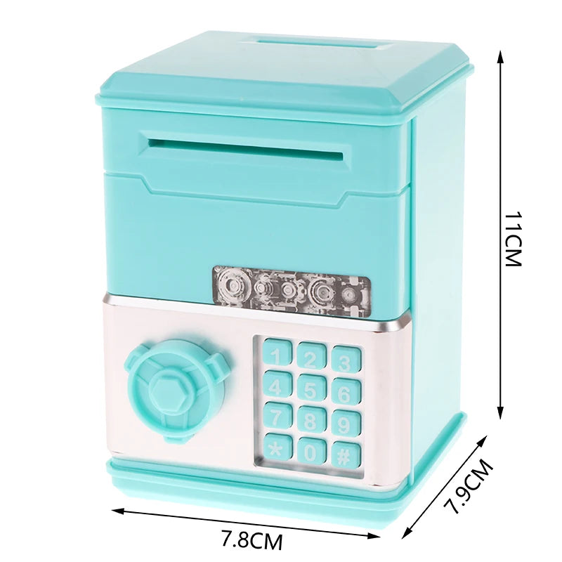 Kids Money Bank, Plastic Password Piggy Bank Mini ATM Cash Coin Money Box For Kids Birthday Toy For Children，ATM Banks Box