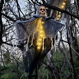 Halloween Skeleton Ghost Decoration Ghost with LED Halloween decoration LED String Lights for Outdoor Use in Gardens