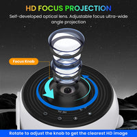 2025 New Model 4K HD Earth Projector PRO,13 Film Card, Globe Galaxy Projection Lamp Pro Version, Table Lamp From home decor