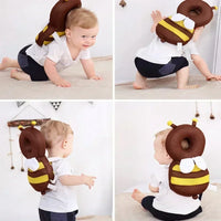 Plush Baby Head & Back Cushion Backpack – 2 Colours