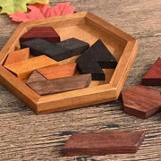 Wooden Hexagon Tangram Puzzle