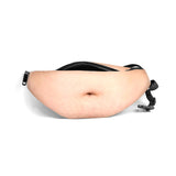 Funny Dad Bod Money Belt Bag Men Travel Bags Flesh Color Creative Fanny Pack Beer Fat Belly Bum Pouch Waist Bag