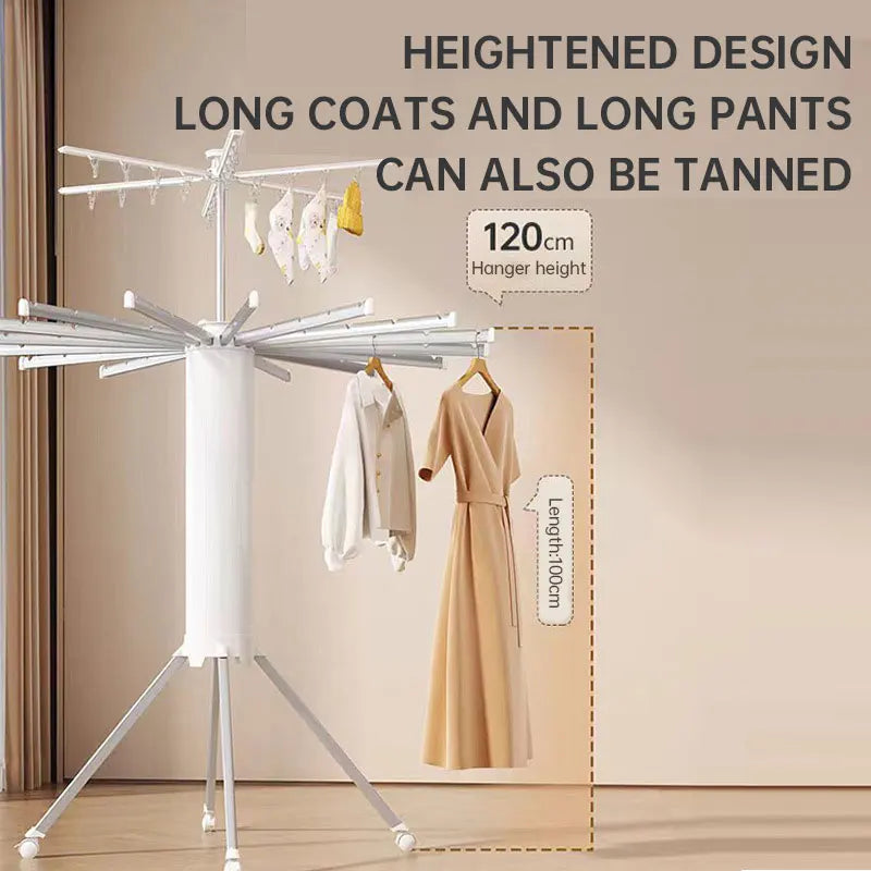 Foldable Octopus-Style Indoor Clothes & Quilt Drying Rack