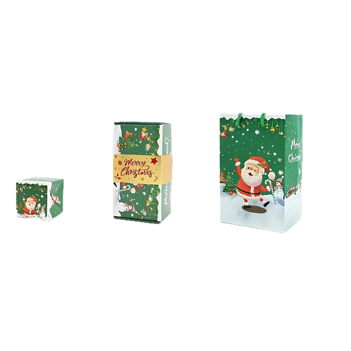 Christmas Pop-Up Bounce Gift Box with Gift Bag