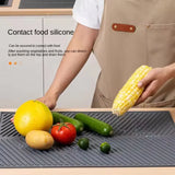Silicone Drain Pad Drying Mat Pots Dish Drain Mat For Kitchen Tableware Non-slip Mats Anti-scald Coaster Kitchen Utensils