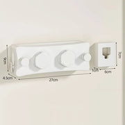 Double Retractable Wall Clothesline – 27cm, 3 Colours