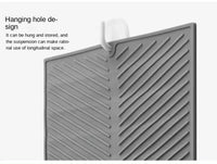 Grey Ridged Silicone Dish-Drying Mat – 3 Sizes