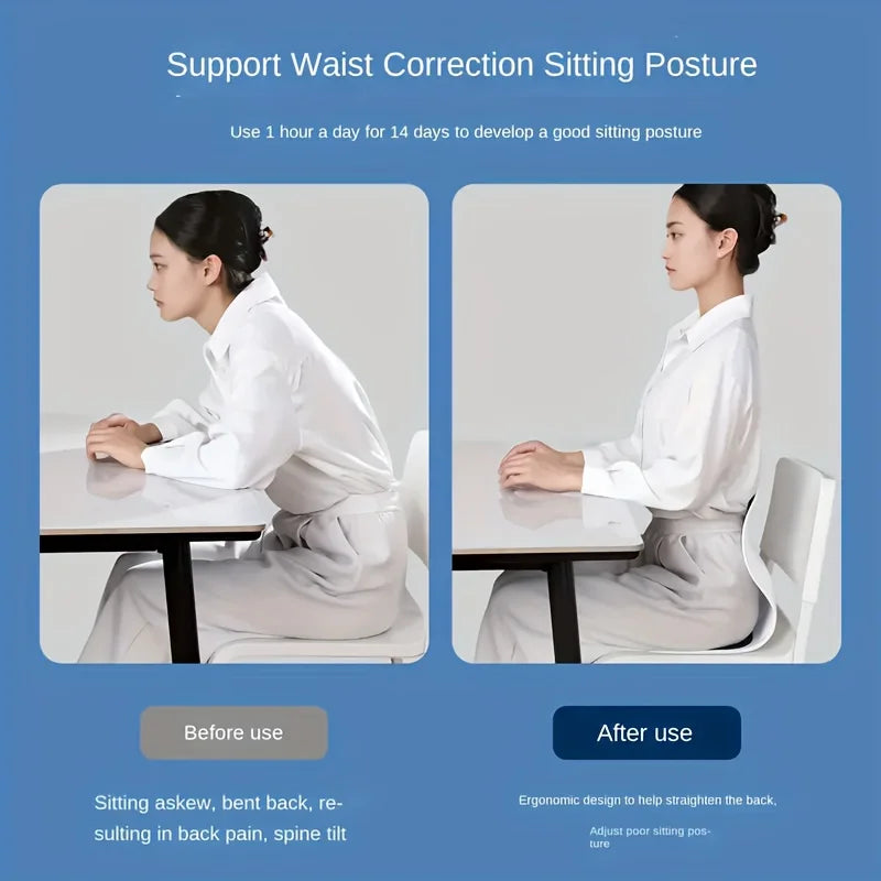Ergonomic Seat Cushion with Adjustable Lumbar Support