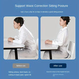 Ergonomic Posture Correction Seat Cushion with Lumbar Support and Adjustable Lumbar Cushion ,enhancing Seat Comfort