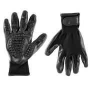 Black Soft-Nodule Pet Grooming Glove