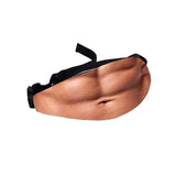 Funny Dad Bod Money Belt Bag Men Travel Bags Flesh Color Creative Fanny Pack Beer Fat Belly Bum Pouch Waist Bag