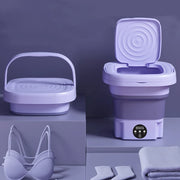 8 L Foldable Mini Washing Machine with Spin Basket