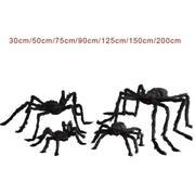 Poseable Giant Black Halloween Spider – 30cm to 200cm