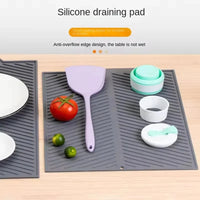 Grey Ridged Silicone Dish-Drying Mat – 3 Sizes