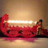 Dragon Ball Anime Son Goku KaMeHaMeHa Lamp Led Bulb Action Figures Model Figurine Figure & Base & Lamp DIY Decoration Collection