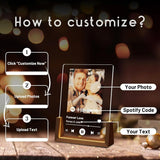 Customized Spotify Music Plaque Gifts For Anniversary Day Personalized Acrylic Photo Frame Lamp Custom Romantic Birthday Gifts