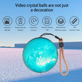 Customizable video glass ball DIY art glass ball lamp - spherical pixel display, detachable video and sound game screen