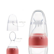 90 mL Silicone Baby Food Feeder & Squeeze Spoon