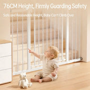 No-Drill Pressure-Mounted Baby & Pet Safety Gate