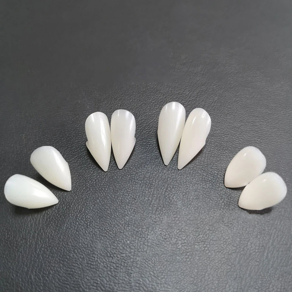 Halloween Decoration Vampire Teeth Fangs Dentures Props Halloween Cosplay Props False Fangs With Solid Glue Halloween Props