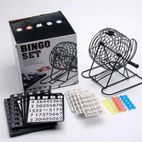 Deluxe Bingo Set Board Game Toys Large Groups Gathering Party Lottery Game Props Manual Lottery Machine Tabletop Game Toys