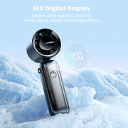 5000 mAh Foldable Turbo Fan with Digital Display – 3 Colours