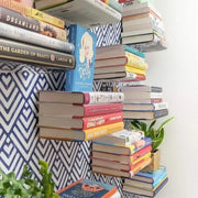Invisible-Style Wall-Mounted Floating Bookshelf