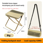 Lightweight Folding Camping Stool with Mesh Carry Bag