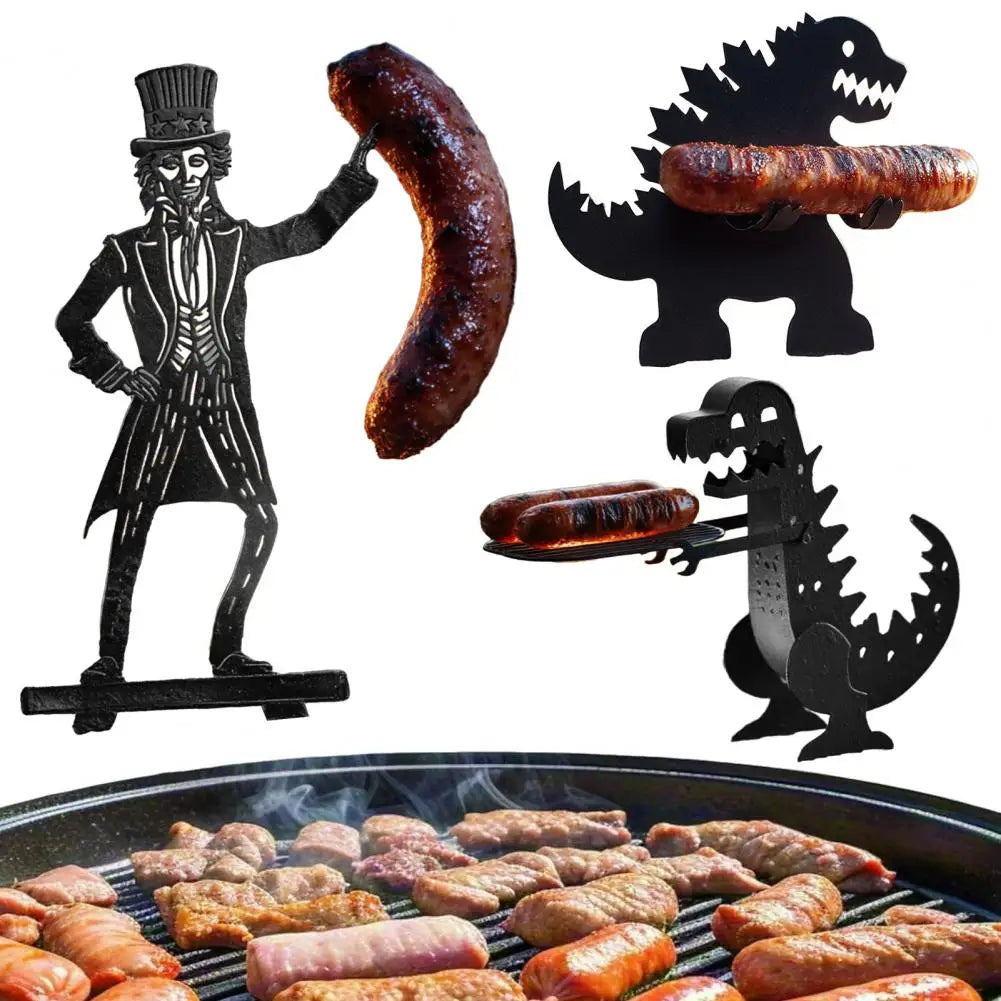 Character Sausage & Hot-Dog Grill Holders – 4 Designs