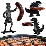 BBQ Accessory Portable Camping Hot Dog Grill Holder Rust-proof Sausage Stand Rack for Funny Bbq Heat-resistant Outdoor Sausage