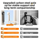 Folding Wall-mounted Clothes Drying Rack with Suction Cup Foldable Retractable Portable Clothes Drying Folding Clothes Racks