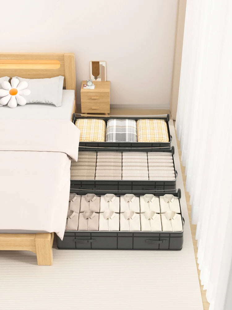 Foldable Under-Bed Quilt & Clothes Storage Bag – 2 Sizes