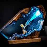 Dragon Ball Resin Lamp (Handmade Custom Version) & Dragon Ball Son Goku Resin Figurine Trendy Toys