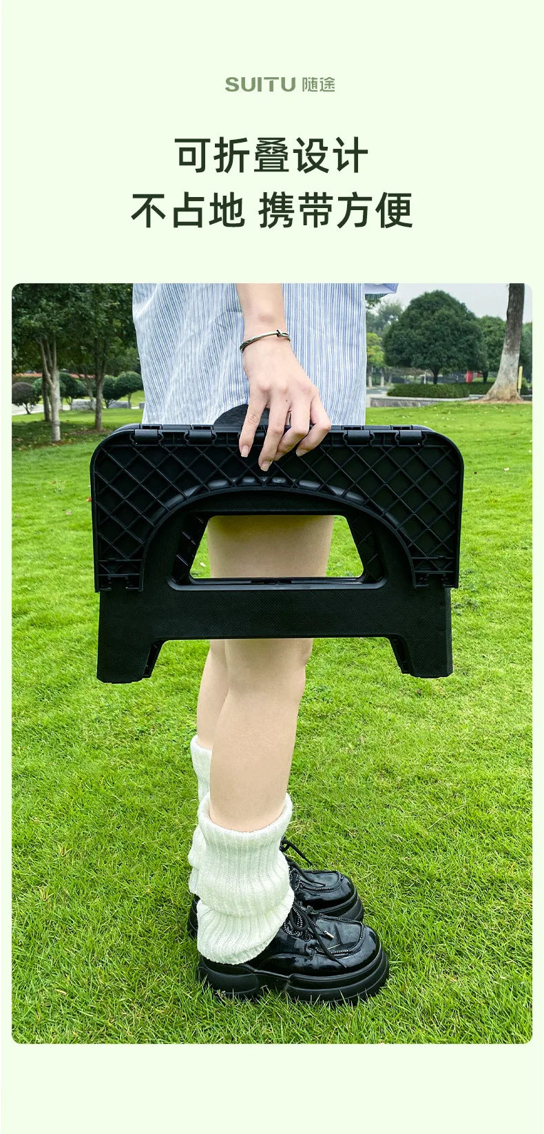 Folding Portable Camping Toilet – 2 Sizes, Grey or Black