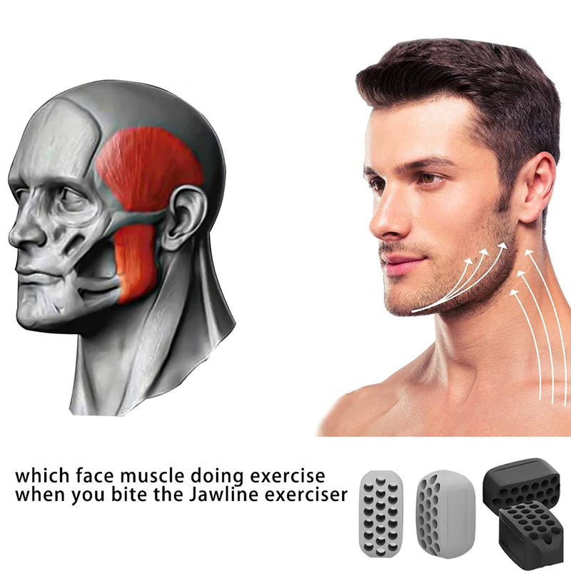 Silicone Jaw Exercise Balls – 5 Resistance Options