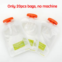 Baby Complementary Food Squeeze Station with 10pcs Squeeze Bags Baby Food Dispenser Machine Baby Food Mills